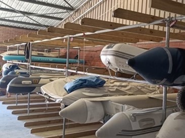 Koombana Sailing Club boat rack